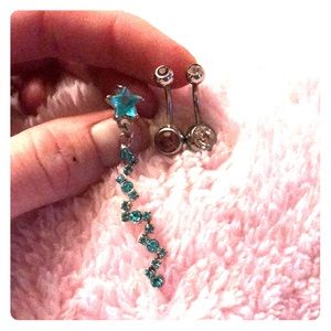 3 belly rings